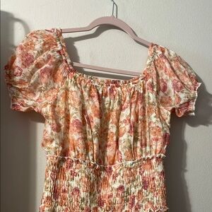 Floral Puff Sleeve dress